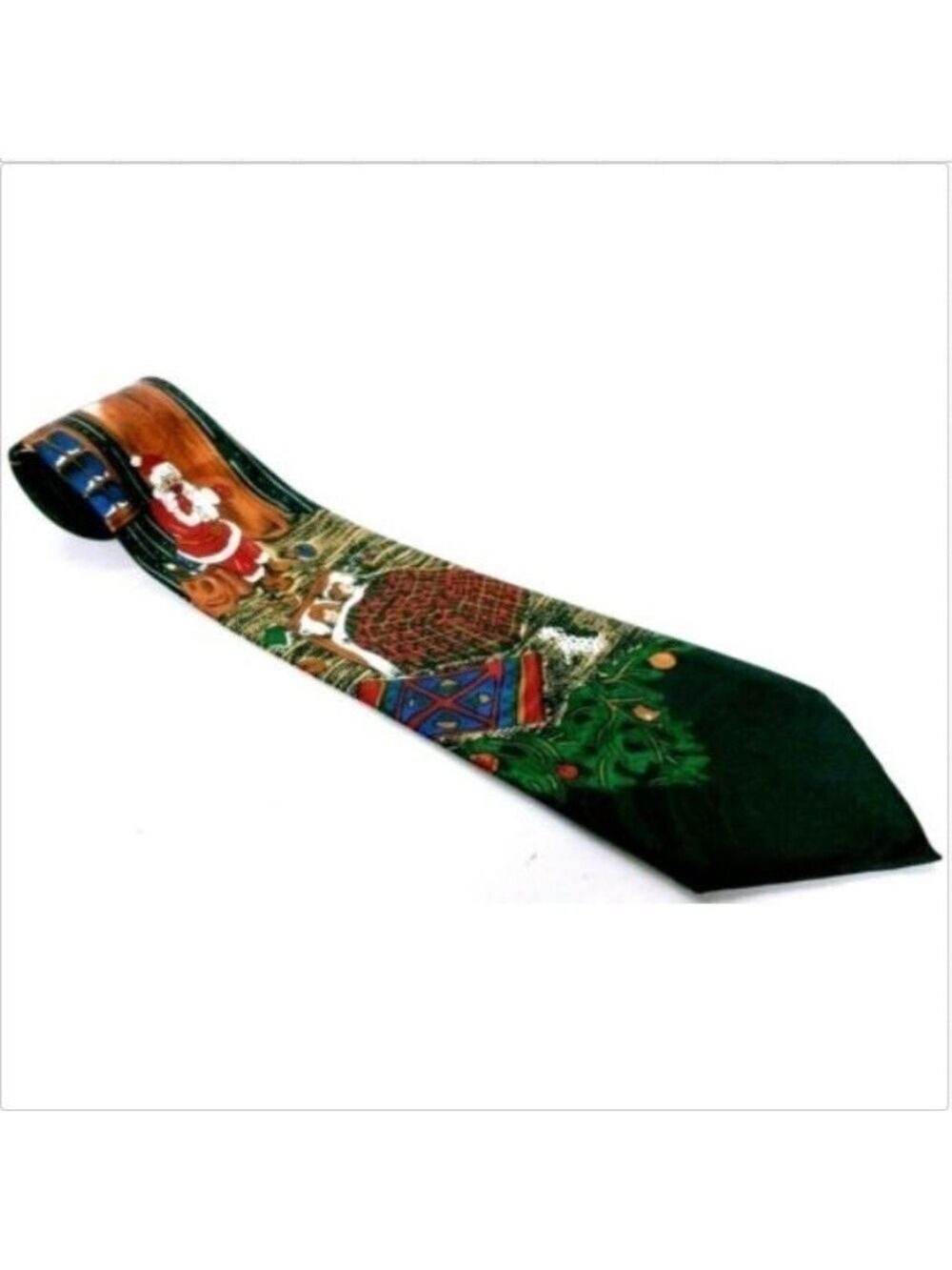 Santa Claus Christmas Bedtime Scene Children Tie